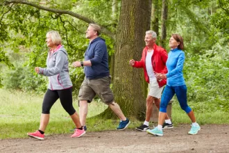 Comparison of walking vs running benefits on health and fitness